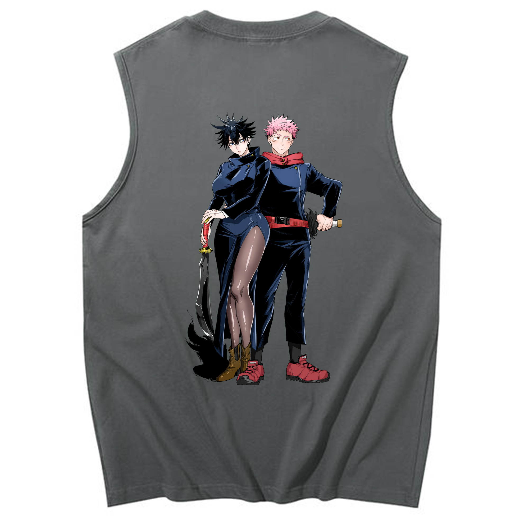 （画像用） 呪術廻戦 Jujutsu Kaisen コットン100％タンクトップ（背面プリント）